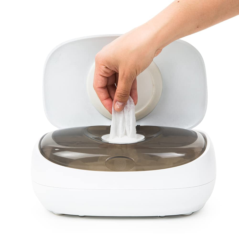 Scaldasalviette Prince Lionheart EVO per salviettine umidificate usa e getta per bambini con sistema Ever-Fresh con luce notturna riscaldante (adattatori UE) 1 pezzo (1 confezione)