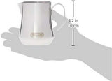 De'Longhi Lattiera DLSC060, caraffa per latte per montare manualmente la schiuma, manico ergonomico, capacità 350 ml, acciaio inossidabile