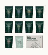 Selezione di caffè in grani Incapto nel mondo | Selezione di 10 origini da tutto il mondo | Caffè speciale | 100% Arabica | Ideale come set regalo per il caffè | Per gli amanti del caffè | 10 confezioni da 100 g
