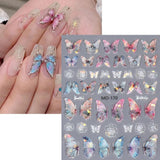 Adesivi per unghie farfalla in rilievo 5D farfalle autoadesive adesivi per decorazione unghie adesivi per nail art aurora farfalla accessori per unghie design adesivi per unghie farfalla adesivi per nail art