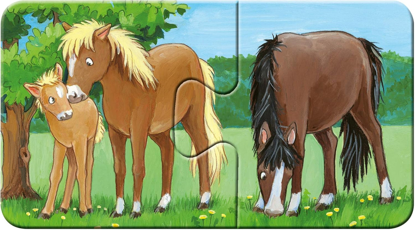 Ravensburger Puzzle per Bambini - 05072 Famiglie di Animali della Fattoria - Il Mio Primo Puzzle 9X2 - Puzzle per Bambini di 2 Anni Naty Shop