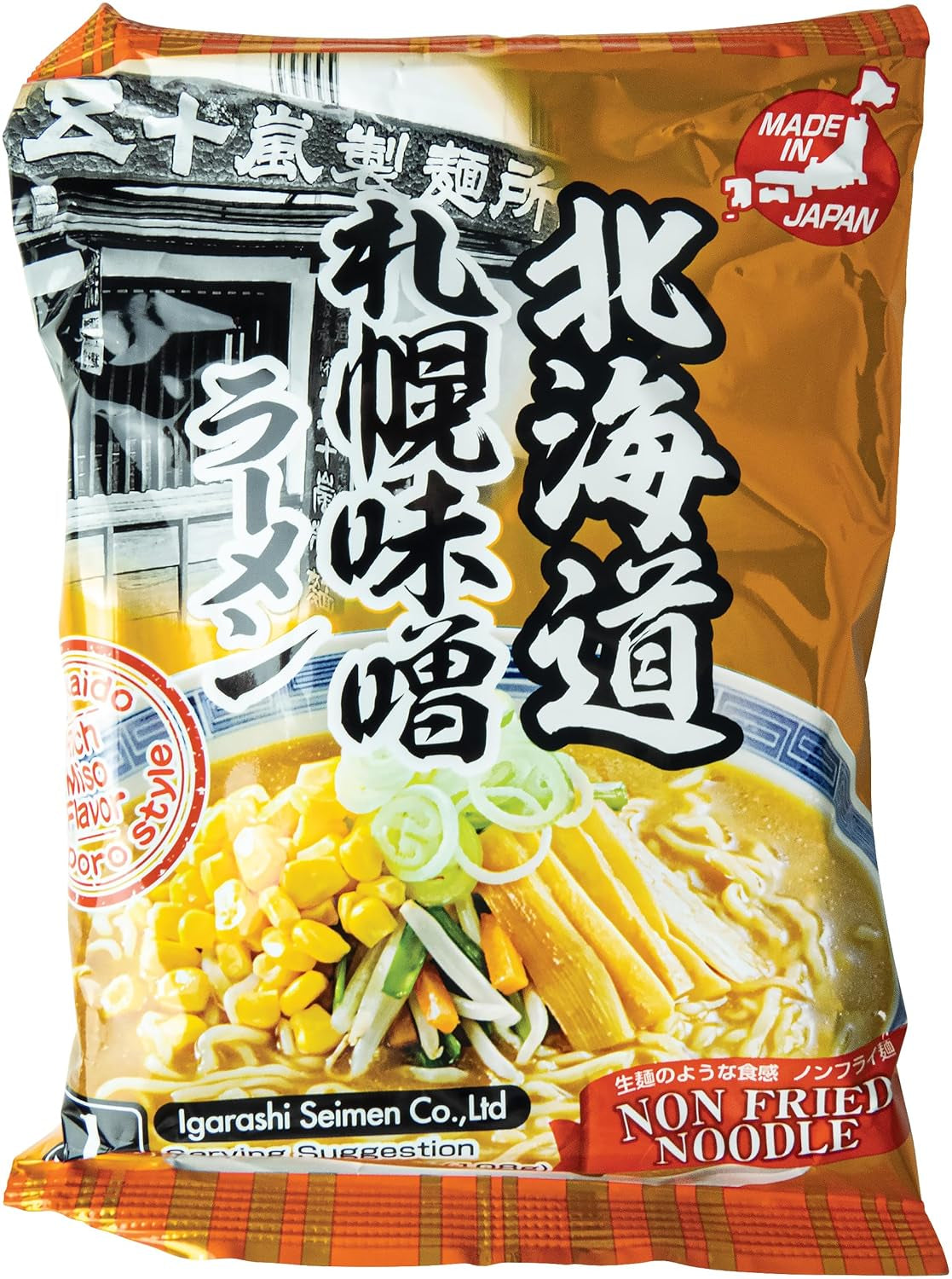 Tagliatelle, Ramen istantaneo con salsa di miso (Sapporo Miso Ramen) - 1 x 108 g