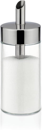 Tescoma Shaker in vetro, acciaio inossidabile spazzolato, ideale per zucchero bianco/marrone, 225 ml