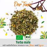 ORIGEENS BIO YERBA MATE CON LIMONE E ZENZERO 200 G - Il tè energizzante I Tè Yerba Mate biologico, non tostato, foglie, senza gambi e polvere