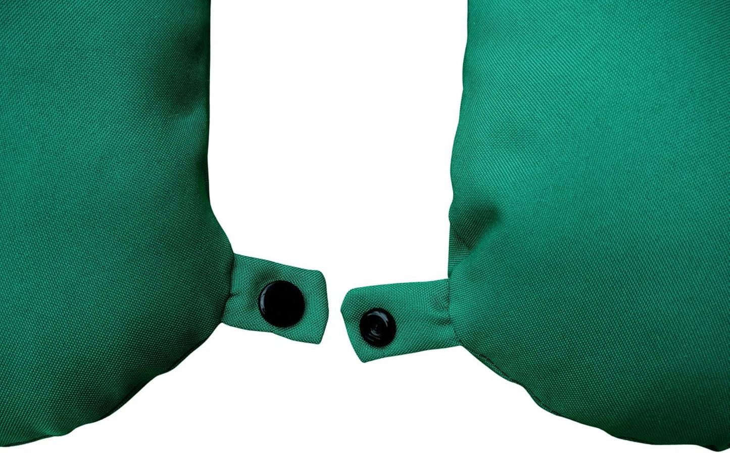 Lemos Home Cuscino per il collo con imbottitura in microfibra, cuscino di supporto per il collo, comodo cuscino da viaggio per aereo, auto, ufficio, ideale per campeggio, vacanze e gadget da viaggio (verde menta)
