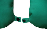 Lemos Home Cuscino per il collo con imbottitura in microfibra, cuscino di supporto per il collo, comodo cuscino da viaggio per aereo, auto, ufficio, ideale per campeggio, vacanze e gadget da viaggio (verde menta)