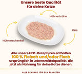 Almo Nature HFC Alimento umido naturale per gatti - Ricette assortite con pollo - 6 x 70g