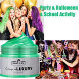Cera temporanea per capelli verde, spray temporaneo per capelli Crazy Green, fango semipermanente lavabile, tinta per capelli monouso, pasta per capelli per styling istantaneo, tinta naturale per feste, attività e tinture per capelli Naty Shop per Halloween
