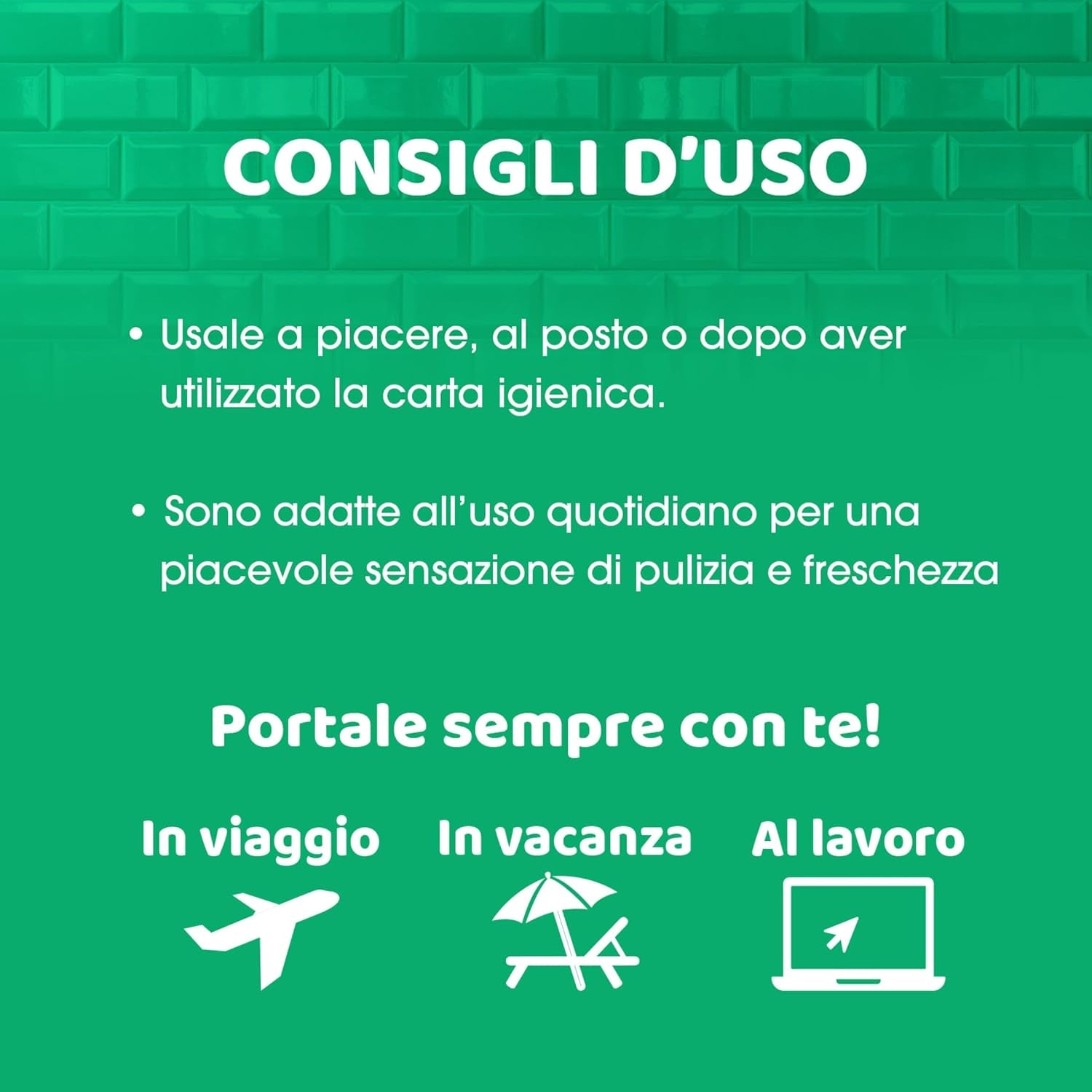 Salviette Detergenti Cycle, Salviette Igieniche Intime, Biodegradabili al 100%, Ideali per Esterno Domestico, PH 3.5, Clinicamente Testate, 12 Pezzi