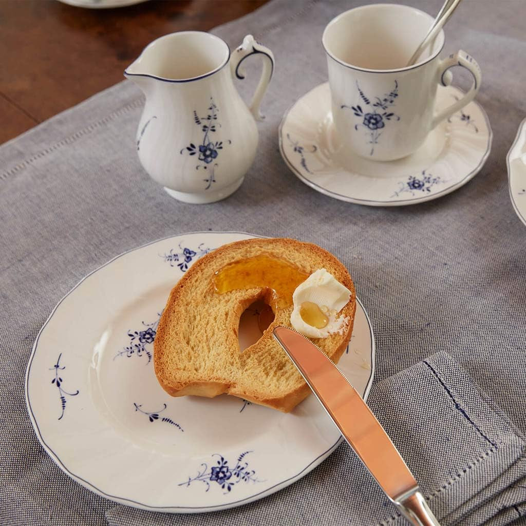 Villeroy & Boch Vieux Luxembourg Tazza da latte, 300 ml, Porcellana Premium, Bianco/Blu, 1023410760, Multicolore