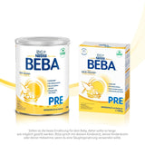 BEBA PRE Latte Iniziale dalla Nascita, Alimenti per Bambini con DHA, Solo Lattosio, Senza Olio di Palma, Confezione 3 (3 x 800g) Naty Shop