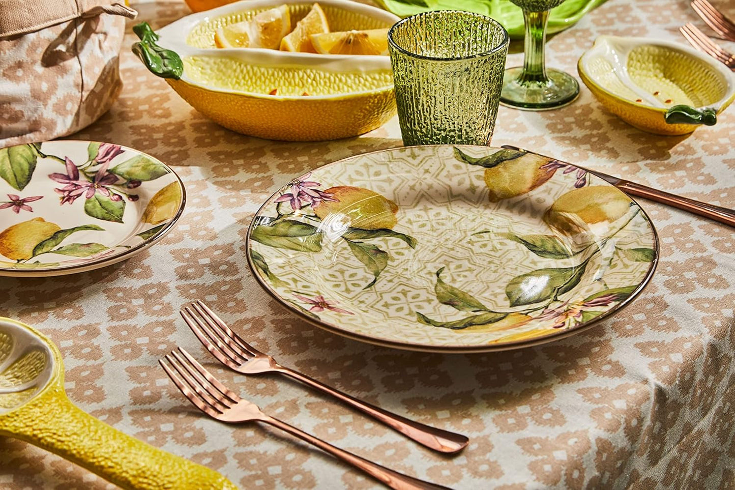Servizio tavola Zagara per 6 persone, 18 pezzi, ceramica, multicolore