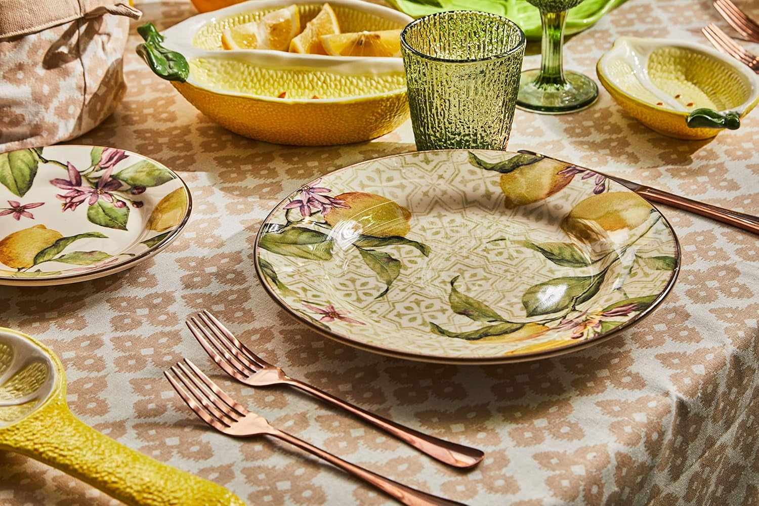 Servizio tavola Zagara per 6 persone, 18 pezzi, ceramica, multicolore