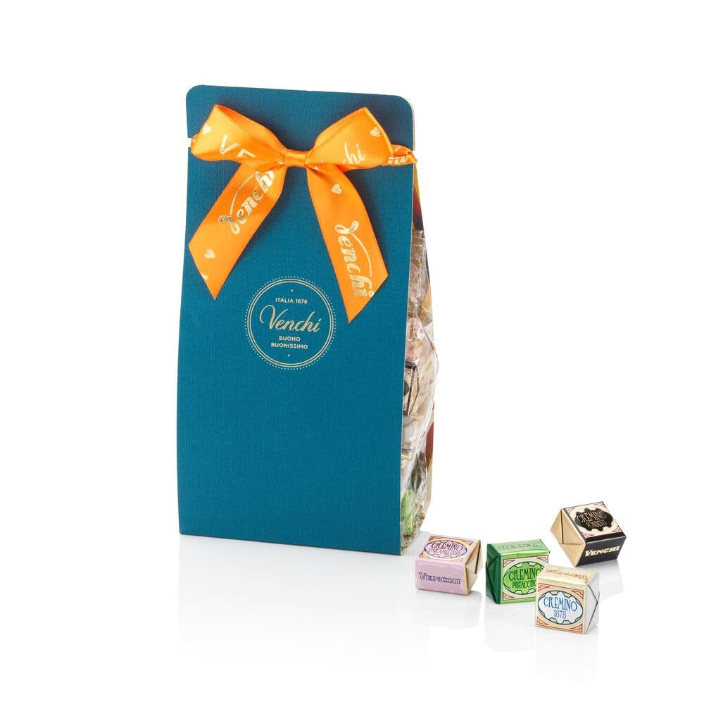 Venchi – Collezione Murrine – Confezione regalo con cioccolatini Cremino assortiti da 407 g – Con nocciole di bosco Piemonte IGP – Idea regalo – Senza glutine