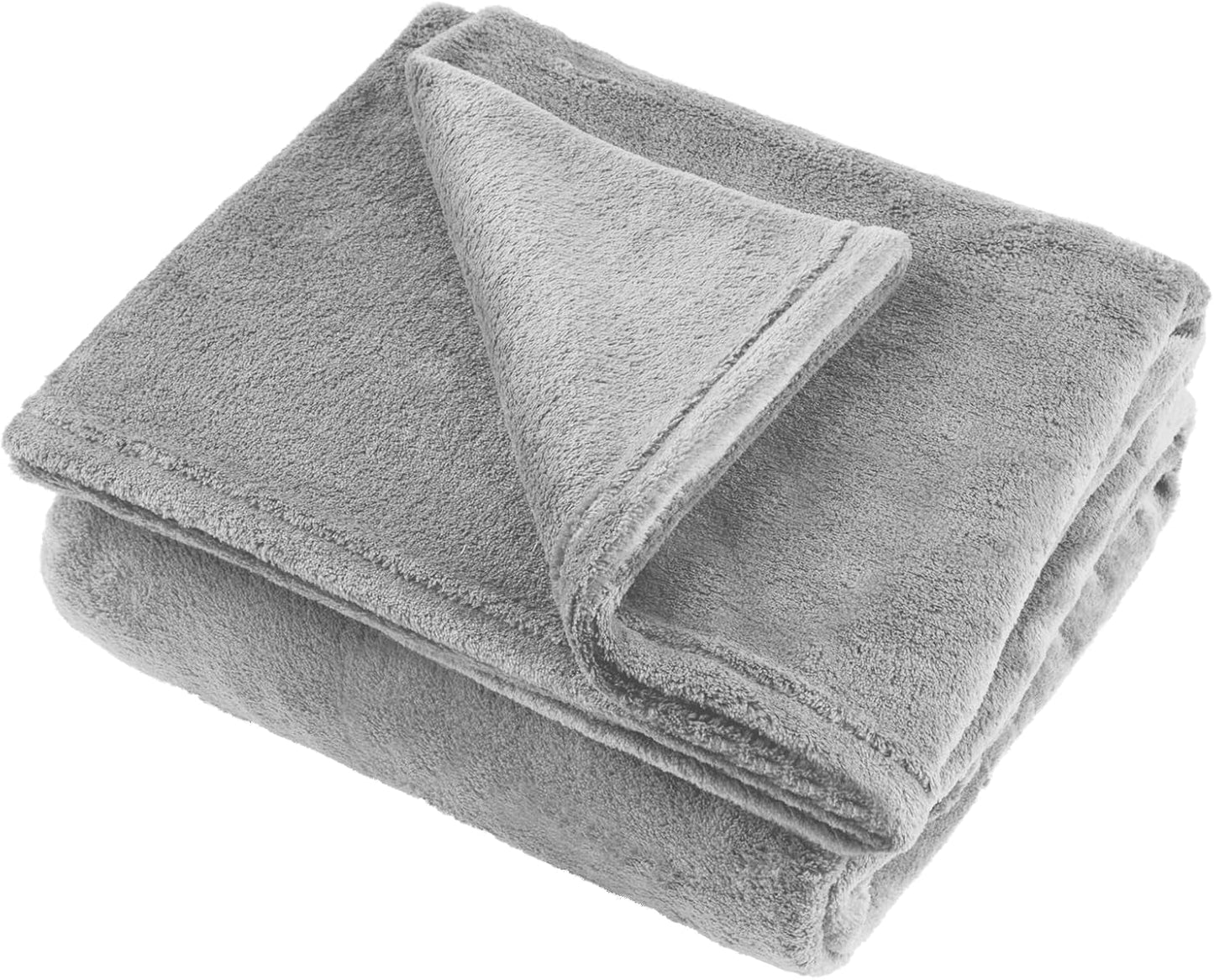 Coperta in pile Teesa 200X220 cm grigia TSA8902-1 Teesa Letti e coperte