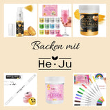 He-Ju Colorante alimentare liquido oro metallizzato 25 ml, glitter commestibile per bevande e alimenti (Oro metallizzato, 25 ml)
