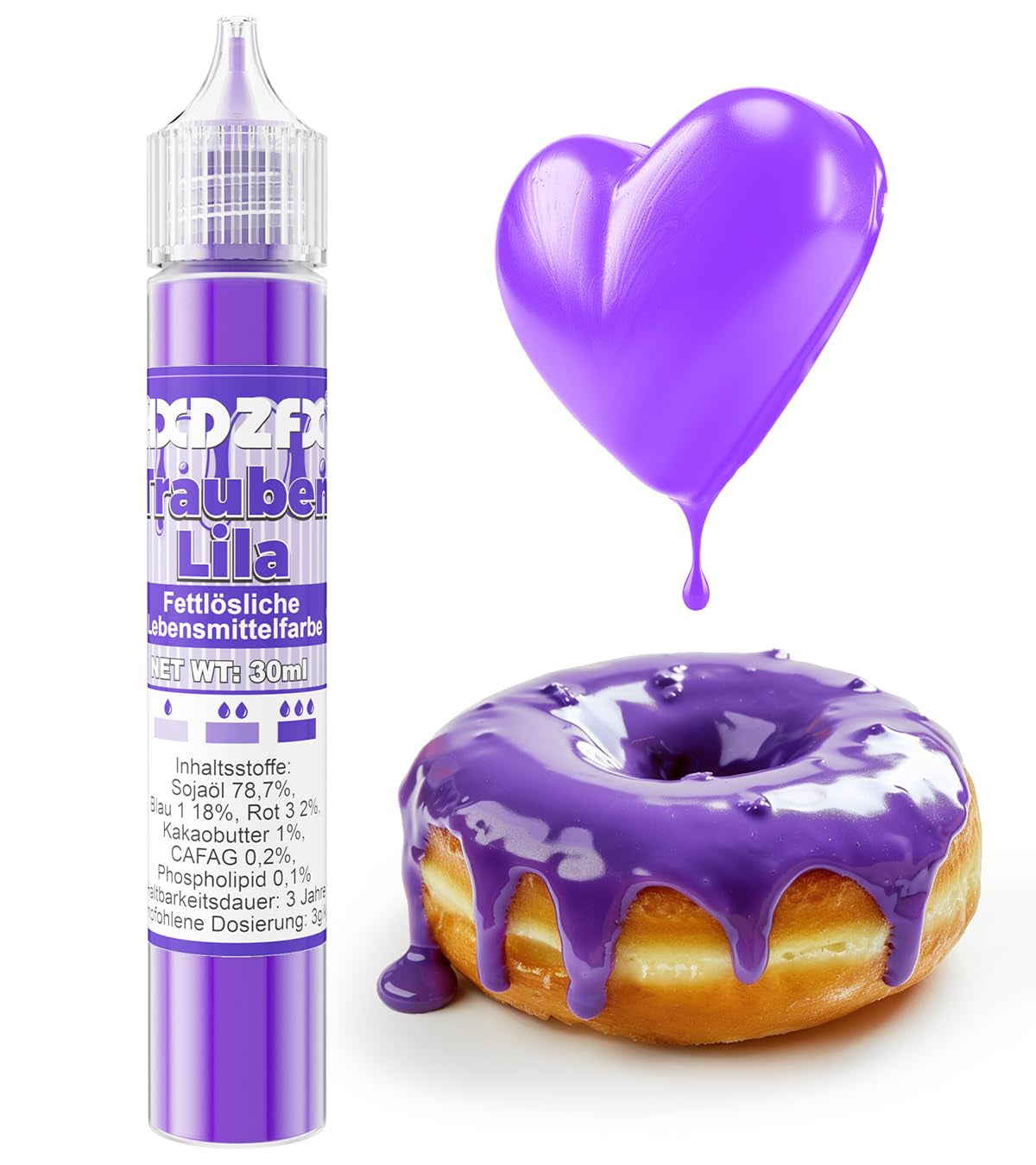 Colorante alimentare liposolubile - Colorante alimentare concentrato a base di olio da 30 ml per set di coloranti alimentari al cioccolato per decorazione di torte, fondente, crema al burro, dolci al forno, artigianato (Blu Navy)
