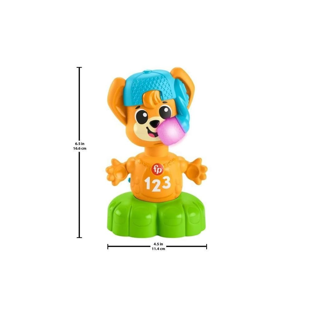 Fisher-Price Sync Squad giocattolo contatore volpe, giocattolo per neonati e bambini piccoli con musica e luci interattive, da 9 mesi, versione francese, HYK94 Jucarii Bebe Naty Shop