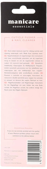 Spingicuticole e pulitore per unghie, strumento professionale per manicure/pedicure, doppia testa in acciaio inossidabile, perfetto per cuticole troppo cresciute, pulisce sotto/intorno alle unghie, rimuove lo smalto