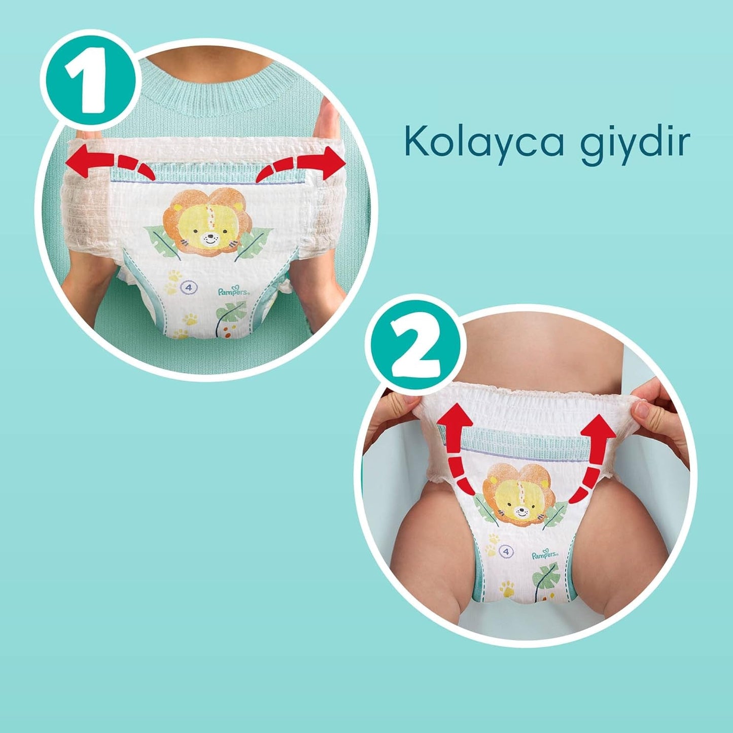Pannolini Pampers (vecchia versione), pantaloni da notte, taglia 5, 22 pezzi, 12 kg-17 kg