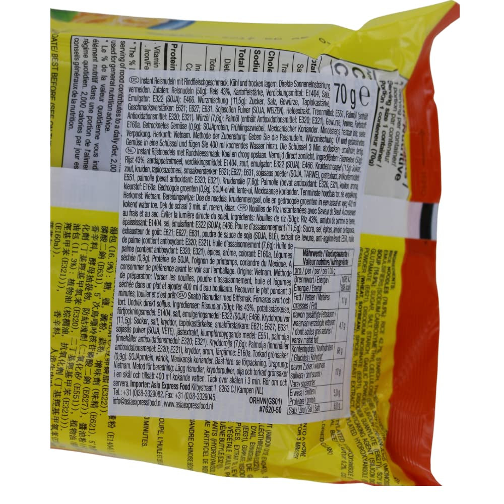 - OPPURE Glasnudeln Rindfleisch Kugel istantaneo - (1 X 70 GR)