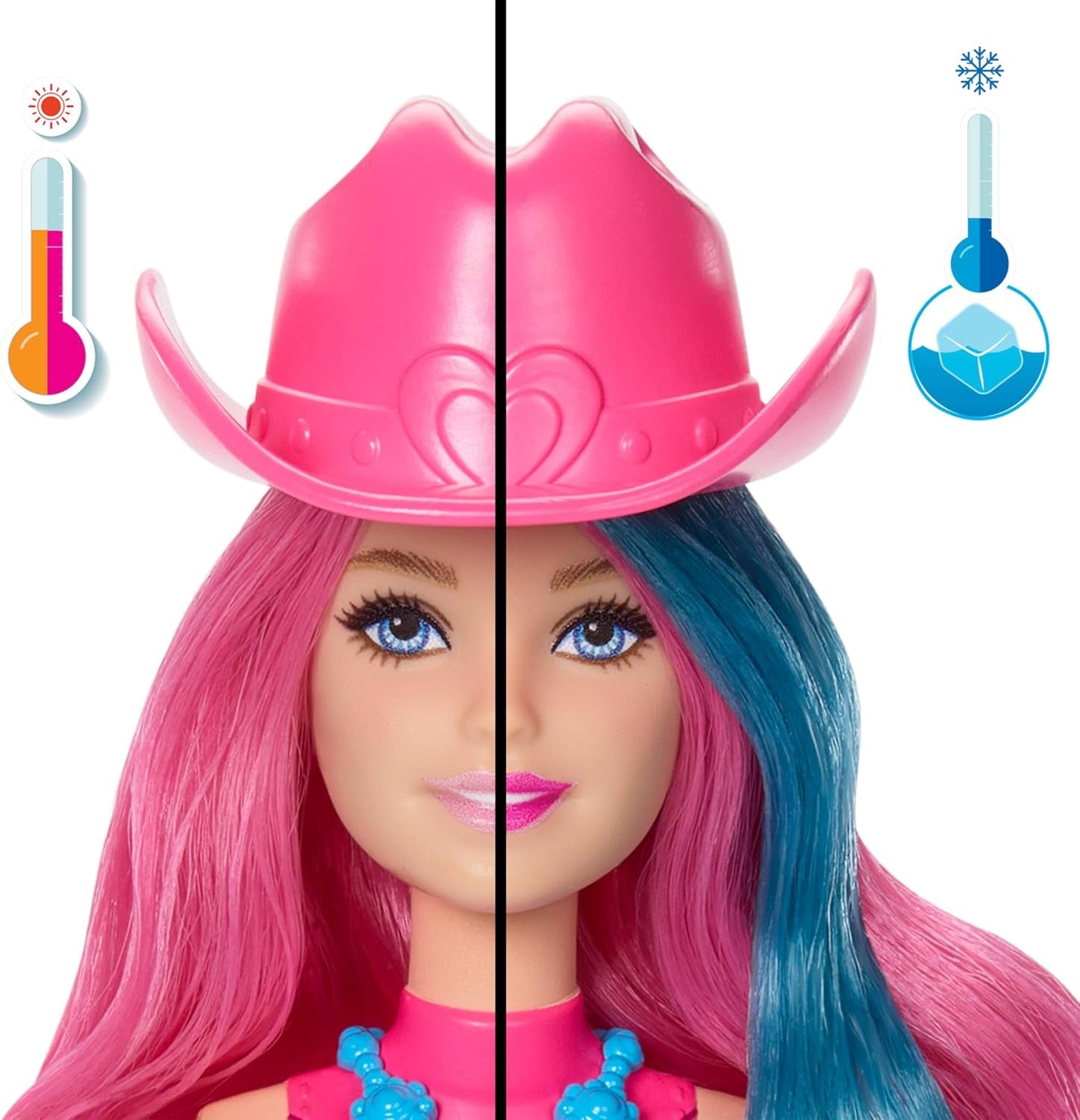 Barbie Color Reveal Fashion Doll e Accessori con 6 Sorprese, Serie Disco Star con Glitter Metallici e Top Cambia Colore (Gli Stili Possono Variare), JCP01 Naty Shop Bambole