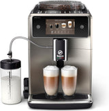 Caffettiera automatica Saeco GranAroma - 14 specialità di caffè, display a colori intuitivo, 4 profili utente, macinatore in ceramica, 1500 Watt (SM6580/10)
