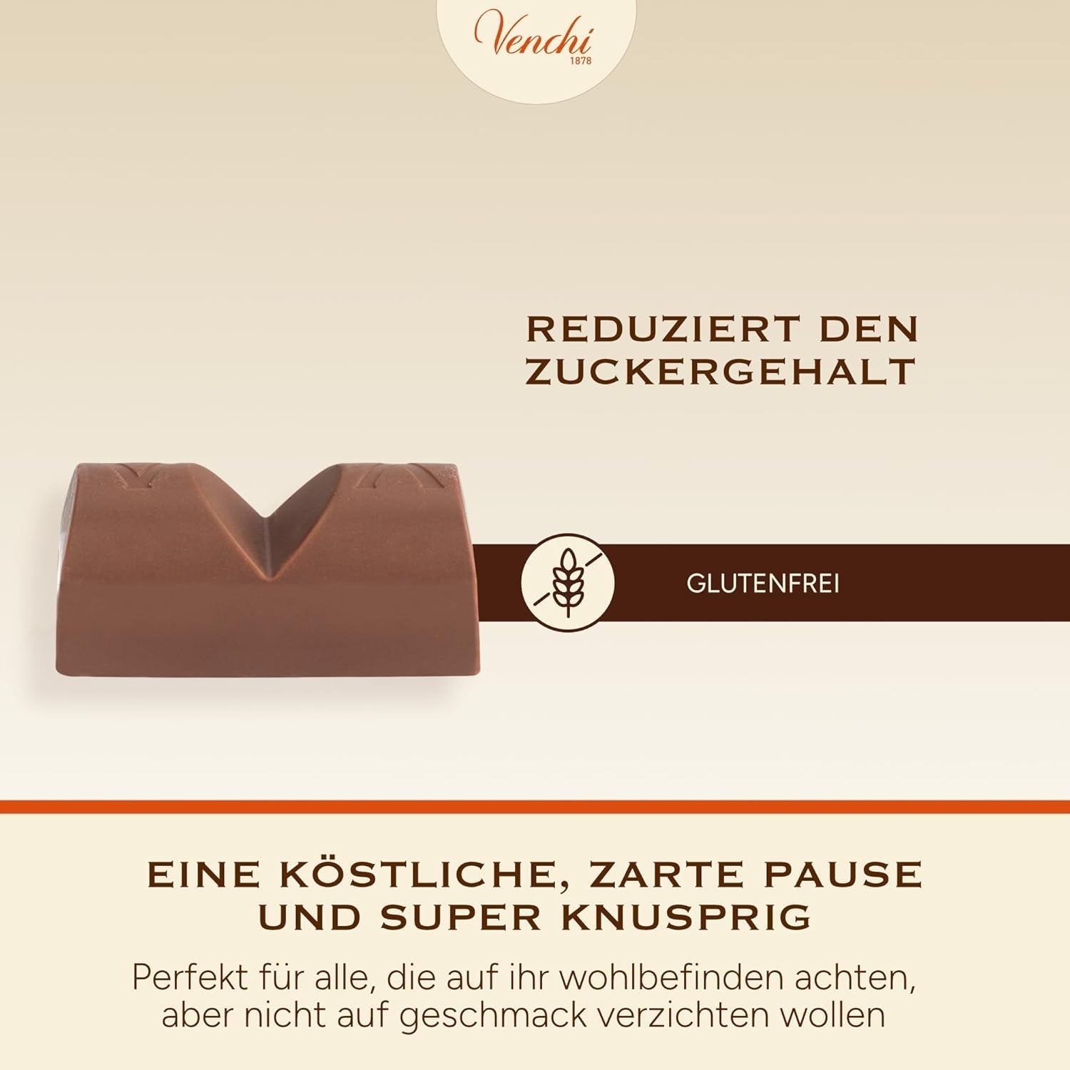 Venchi - Tavolette di cioccolato al latte e nocciole - Zucchero 70% - Praline con Nocciole Piemonte IGP intere, 1 kg - Senza glutine