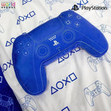Mondo dei personaggi: cuscino a forma di controller PlayStation con licenza ufficiale, design portatile, cuscino in peluche imbottito | Perfetti per la camera da letto o l'arredamento del gioco, i cuscini standard blu Naty Shop