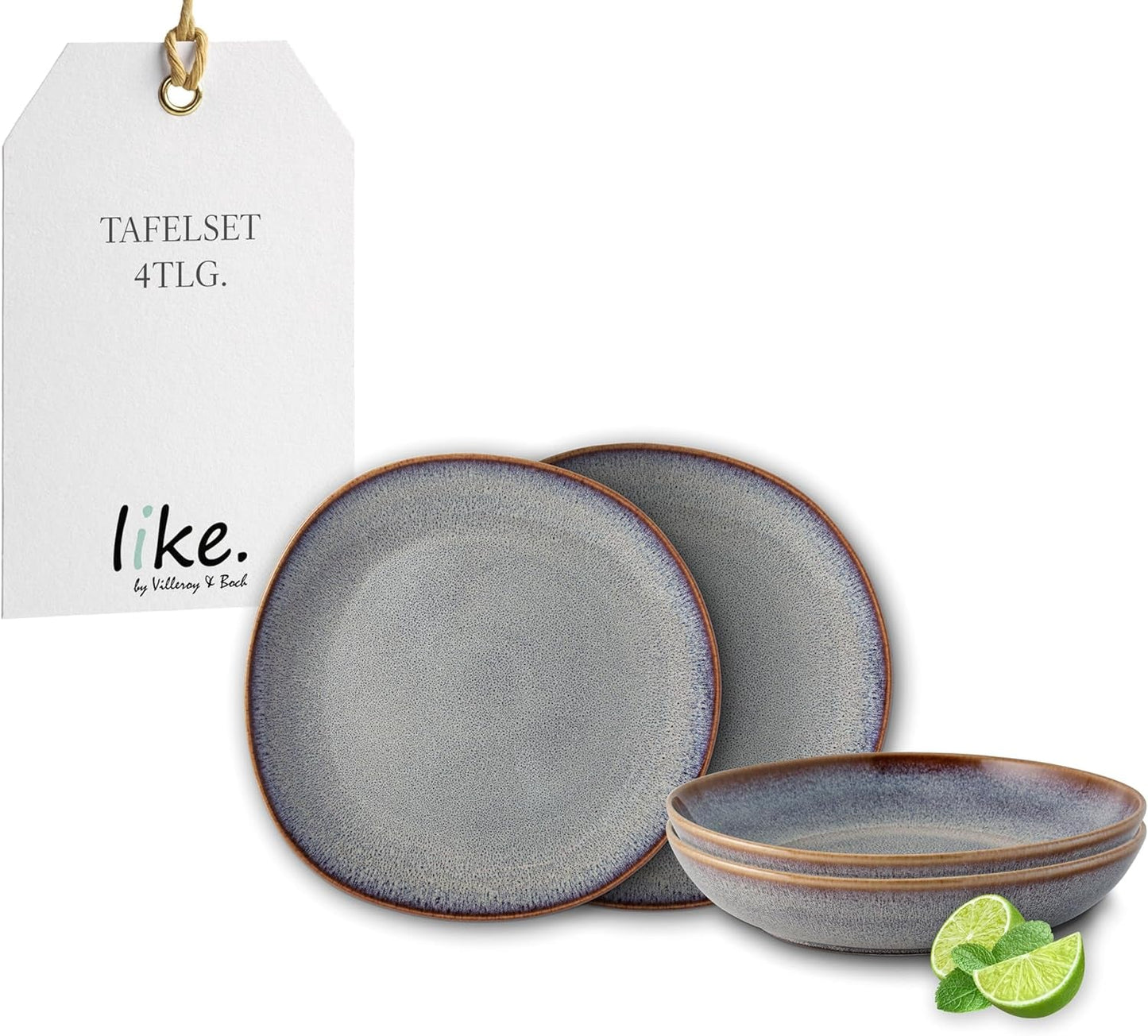 Set da tavola Lave beige di Villeroy & Boch, 4 pezzi, ca.