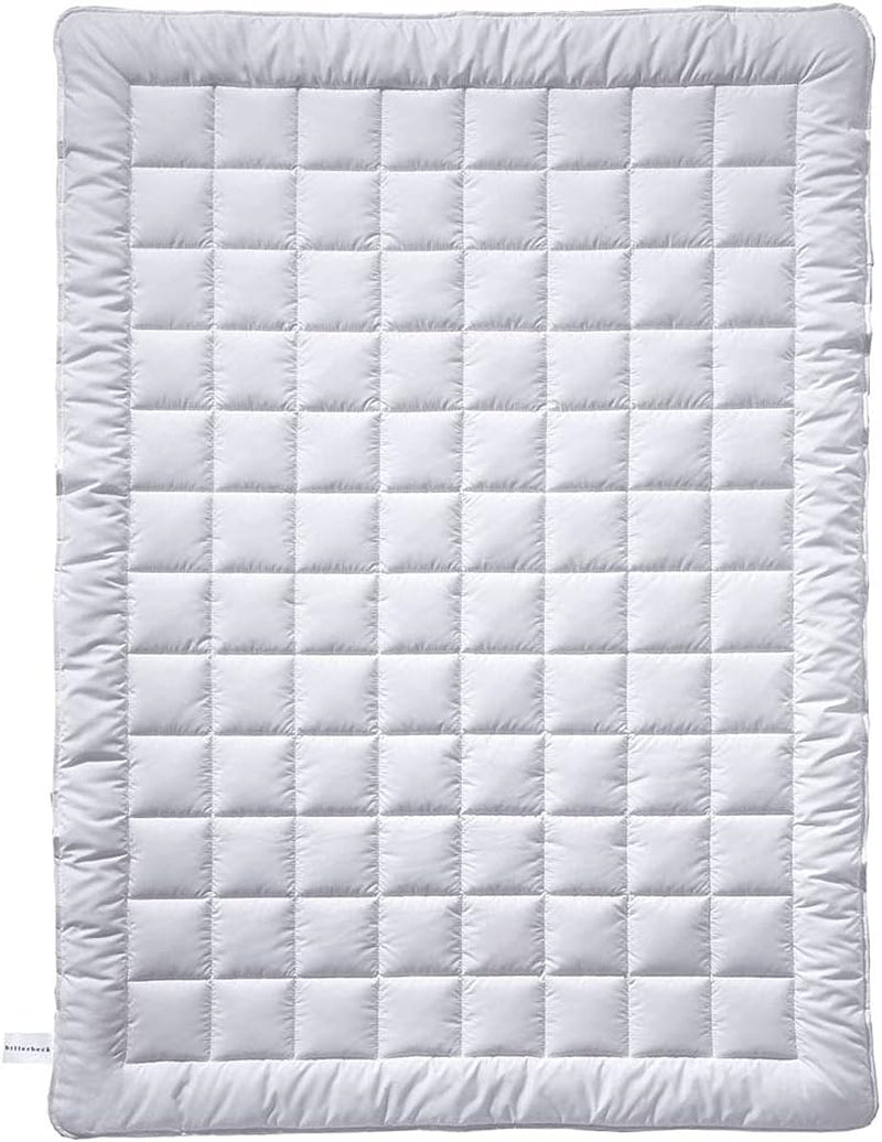 Billerbeck Simone Trapunta superleggera - trapunta in seta - 135 X 200 Cm - trapunta estiva, trapunta rinfrescante, trapunta estiva leggera - 100% cotone, bianco Trapunte e trapunte Naty Shop 155X220 Cm