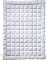 Billerbeck Simone Trapunta superleggera - trapunta in seta - 135 X 200 Cm - trapunta estiva, trapunta rinfrescante, trapunta estiva leggera - 100% cotone, bianco Trapunte e trapunte Naty Shop 155X220 Cm