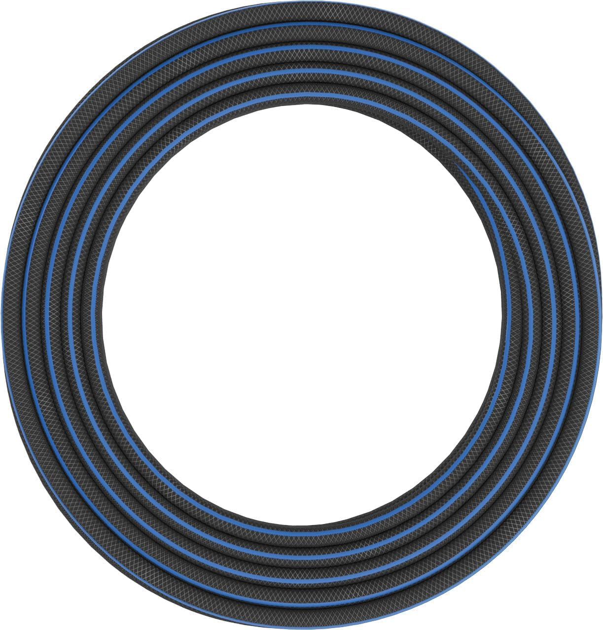 Fiskars L Tubo dell'acqua, Protezione UV, Testato a pressione, Livello di rigidità alla torsione 4 (su 5), 30 m, Ø 1,3 cm (1/2"), 4,2 kg, Nero/Arancione/Blu, 1027105