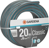 Tubo Gardena Classic 19 mm (3/4 pollici), 20 m: Tubo da giardino universale in tessuto robusto, intrecciato, pressione di scoppio 22 bar, resistente ai raggi UV, nessun componente di sistema, 12 anni di garanzia (18022-20)