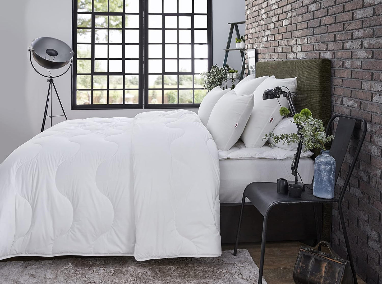Piumino Maxiconfort Ultra, caldo, fibra sintetica, 260 X 240 cm, bianco Piumini e trapunte Naty Shop