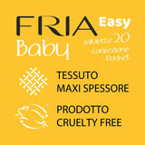 Salviettine umidificate Easy Baby con Aloe Vera ed Estratto di Miele Idratanti per la Pelle, Dermatologicamente Testate, Confezione da 20 Salviette