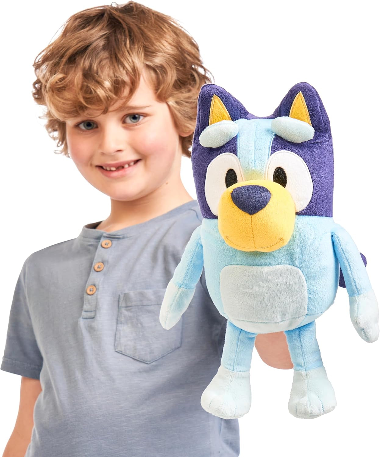 Peluche Bluey con effetti sonori, peluche funzionale, peluche interattivo, peluche parlante, peluche (33 cm) Naty Shop Dolls