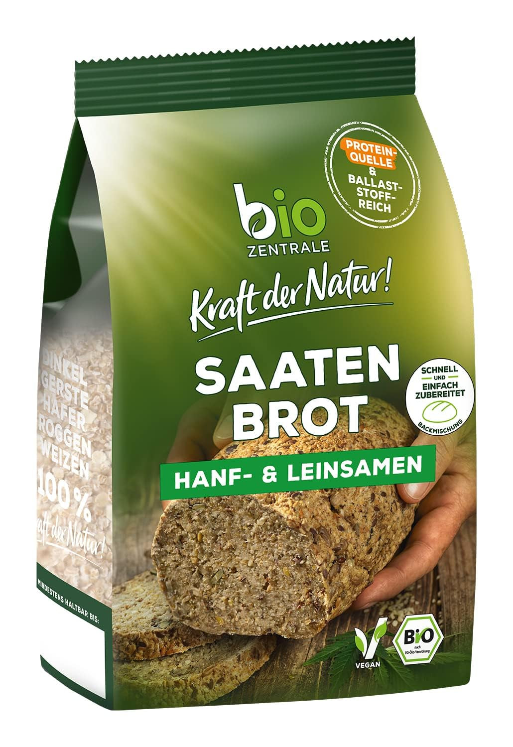 Semi di lino interi Biocentral | 7 semi di lino biologici da 400 g | Ideale per yogurt, muesli e pane | Alternativa allo psillio, ai semi di canapa e ai semi di chia