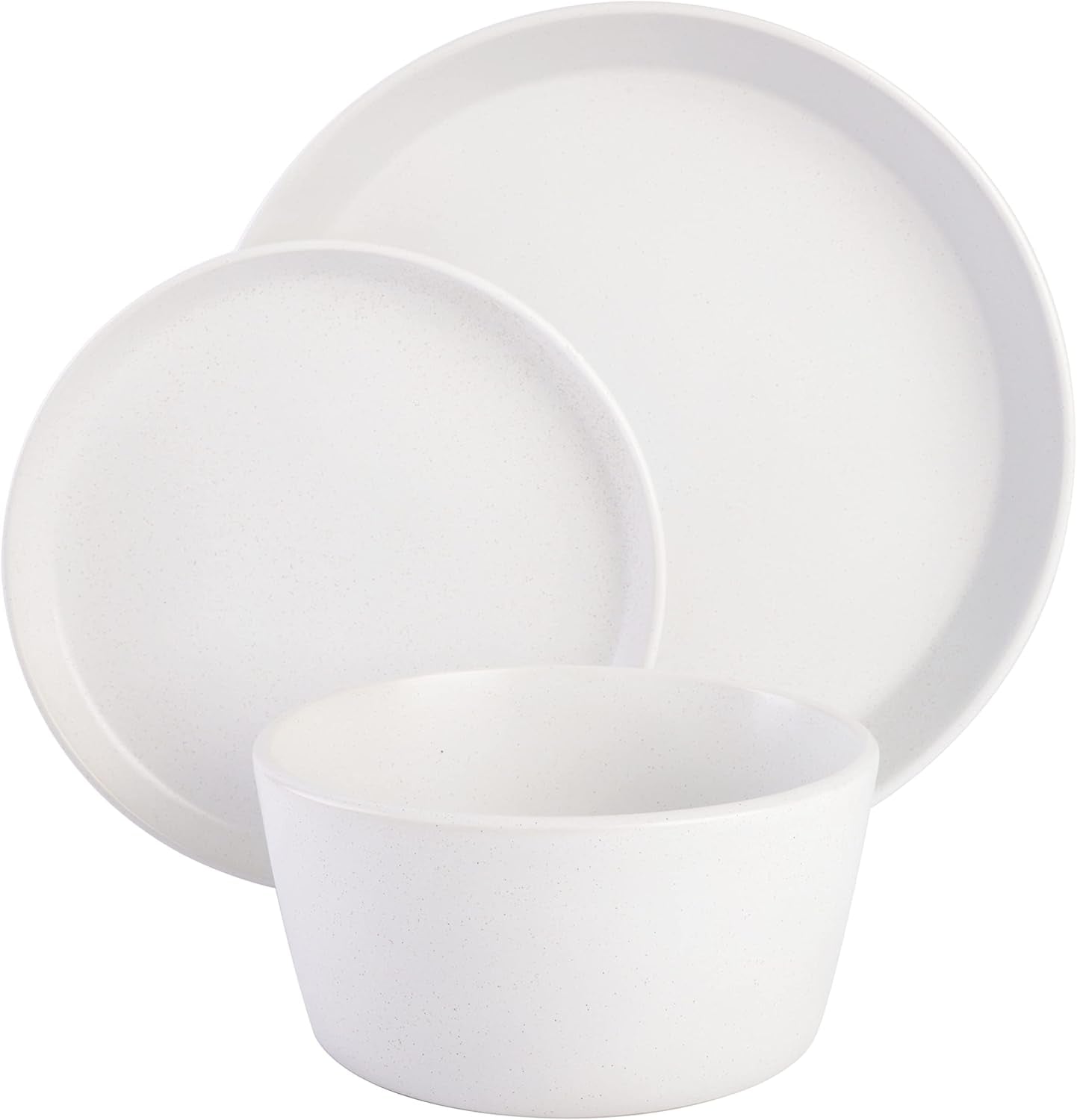 Servizio stoviglie Sofia Coupe, servizio per 4 (12 pezzi), bianco a pois