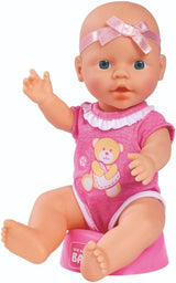 Simba 105030069 - New Born Baby Doll, bambola in vinile con funzione di bere e mangiare, con certificato di nascita e accessori, 4 pezzi, 30 cm, bambola, da 3 anni Naty Shop Dolls