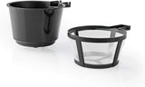 Espressore NEDIS - Caffè filtrato - 0,4 l - 1 tazza - Timer - Nero / Argento