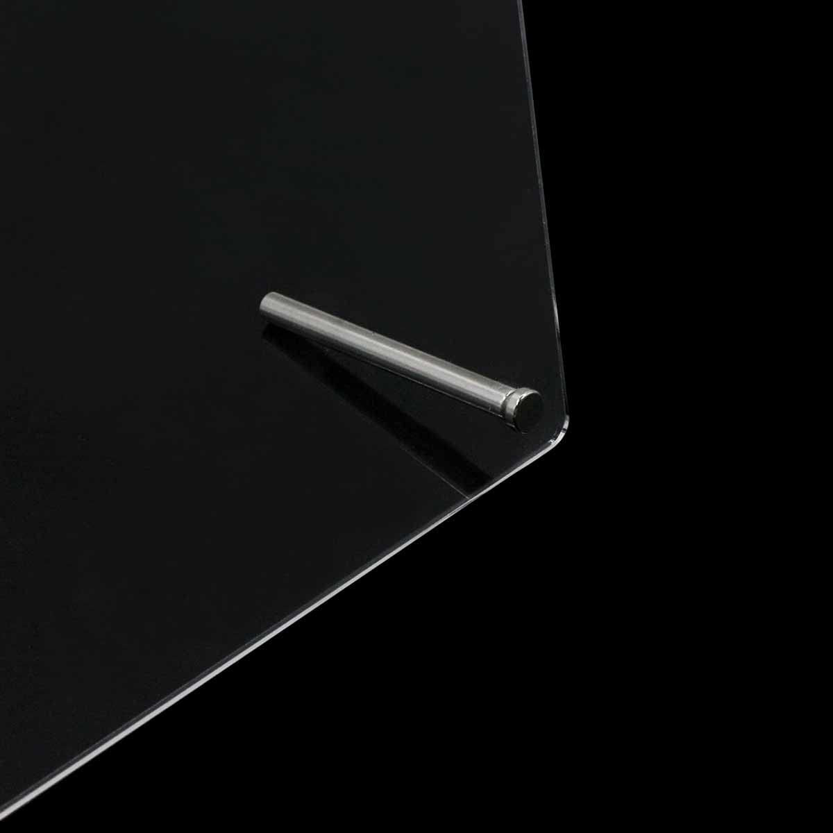 Pannello display per unghie in vetro acrilico con strisce display e nano adesivo, display per punte delle unghie, cartella colori trasparente per nail art, display per nail art, display per esercizi per unghie (trasparente)