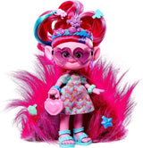 Mattel DREAMWORKS TROLLS Together Strong - Hair-Tastic Queen Poppy Fashion Doll - 15+ Accessori, Pettine Glitter, Gel Glitter Lavabile, dai 3 anni in su HNF25 Naty Shop Poppy Dolls Peluche Capelli Pelosi
