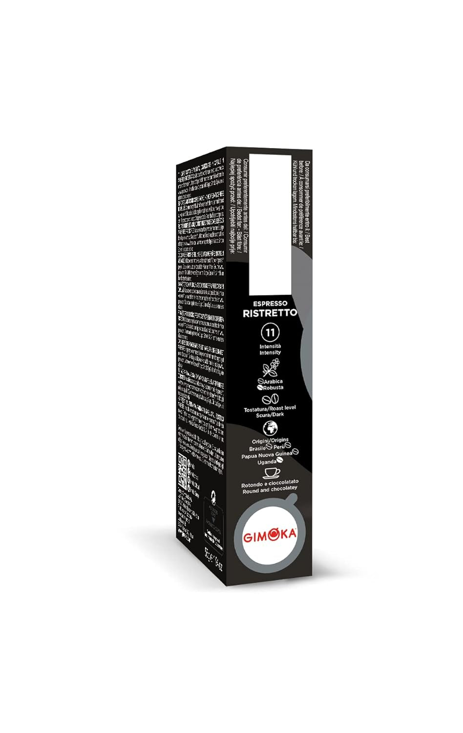 Gimoka Kaffeekapseln Espresso Ristretto, Intensität 11/13-100 Kapsel aus Aluminium - Compatibile con Nespresso* Haushalts-Espressomaschinen - 100 Stück (10 x 10 Getränke) - Hergestellt in Italien