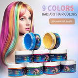 Tintura Per Capelli Verde Temporanea - Cera Colorante Per Capelli, Tonalità Per Capelli Per Uomini Donne, Pomata Per Capelli Naturale, Cera Colorante Per Capelli Con Clip Colorate Per Colorazioni Pazzesche Per Feste (4,23 Once, Verde) Naty Shop Tinture Per Capelli