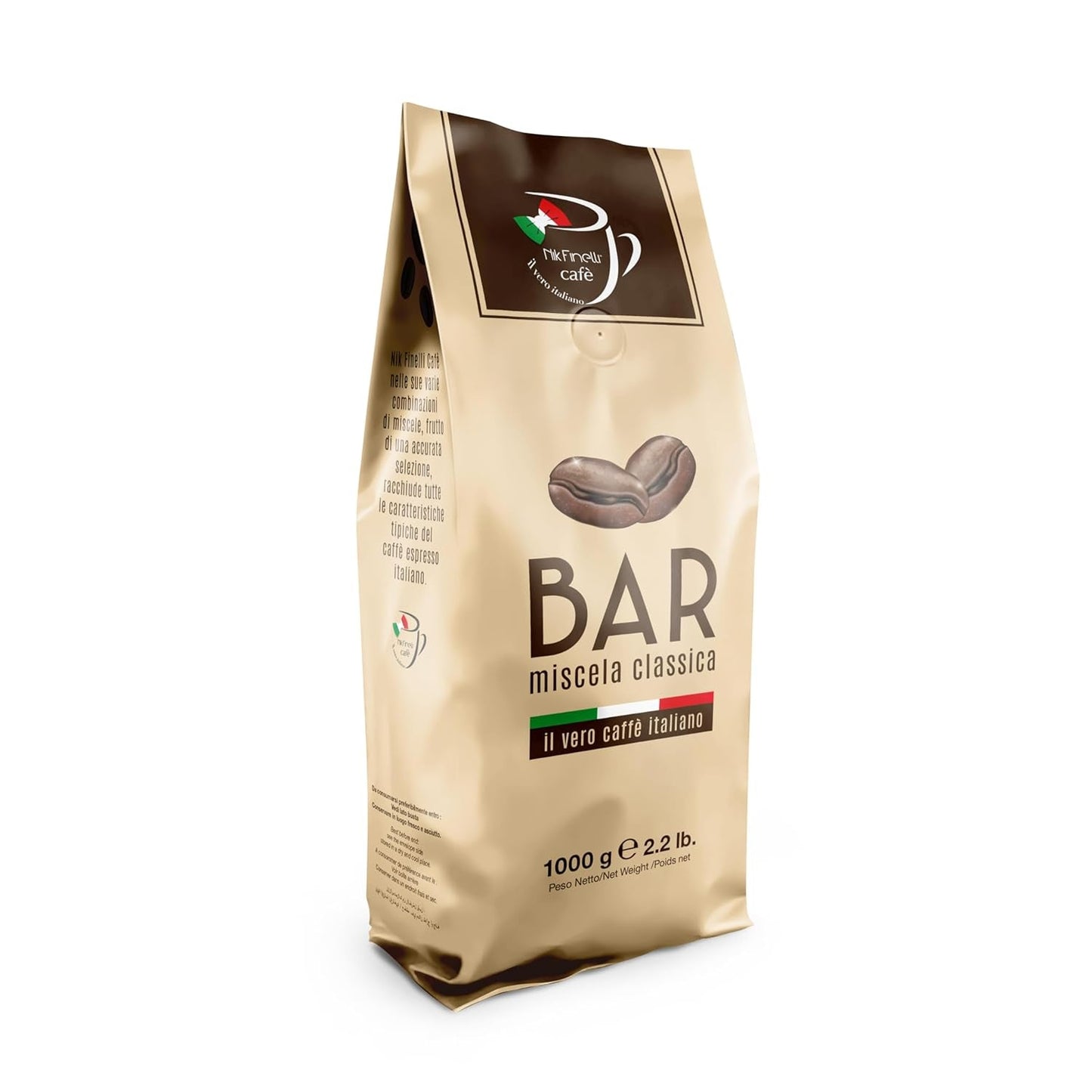 NIK CAFE' – Miscela Classica – caffè in grani tostati. Sua Eccellenza, quello robusto. Robusto al 100%.