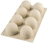 Silikomart, Stampo per Torte Tartufo in silicone, 8 Porte Singole, Ø 62 H 52 mm Cucina Naty Shop