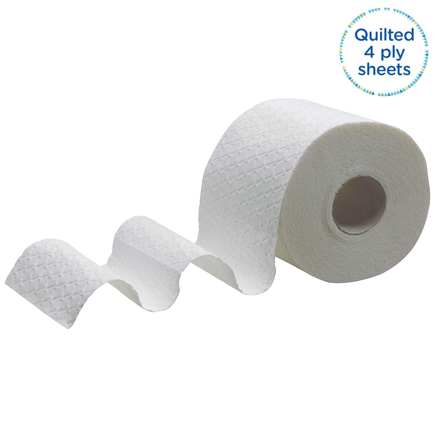 Rotoli di carta igienica Kleenex Premium 8484, carta igienica 24 rotoli x 160 fogli gonfiati, carta igienica a 4 veli, fibra pura al 100%, alta qualità, resistente agli strappi e morbida (confezione da 2)