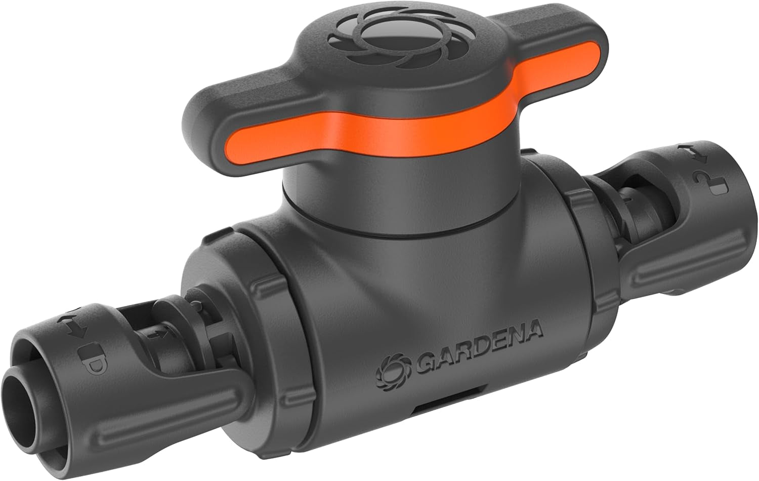 Valvola di regolazione e intercettazione Gardena Micro-Drip-System 13 mm (1/2 pollice): semplice chiusura dei tubi e regolazione continua del flusso d'acqua, accessorio per la posa dei tubi gocciolanti (13207-20)