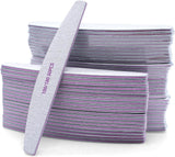 50 Stück Nagelfeile 100/180, Halbmond Nagelfeilen Für Gelnägel, Doppelseitige Nagelfeilen Set, Lima per unghie, Lima per unghie usa e getta per Nagelstudios DIY Nail Art Zuhause, Weiß